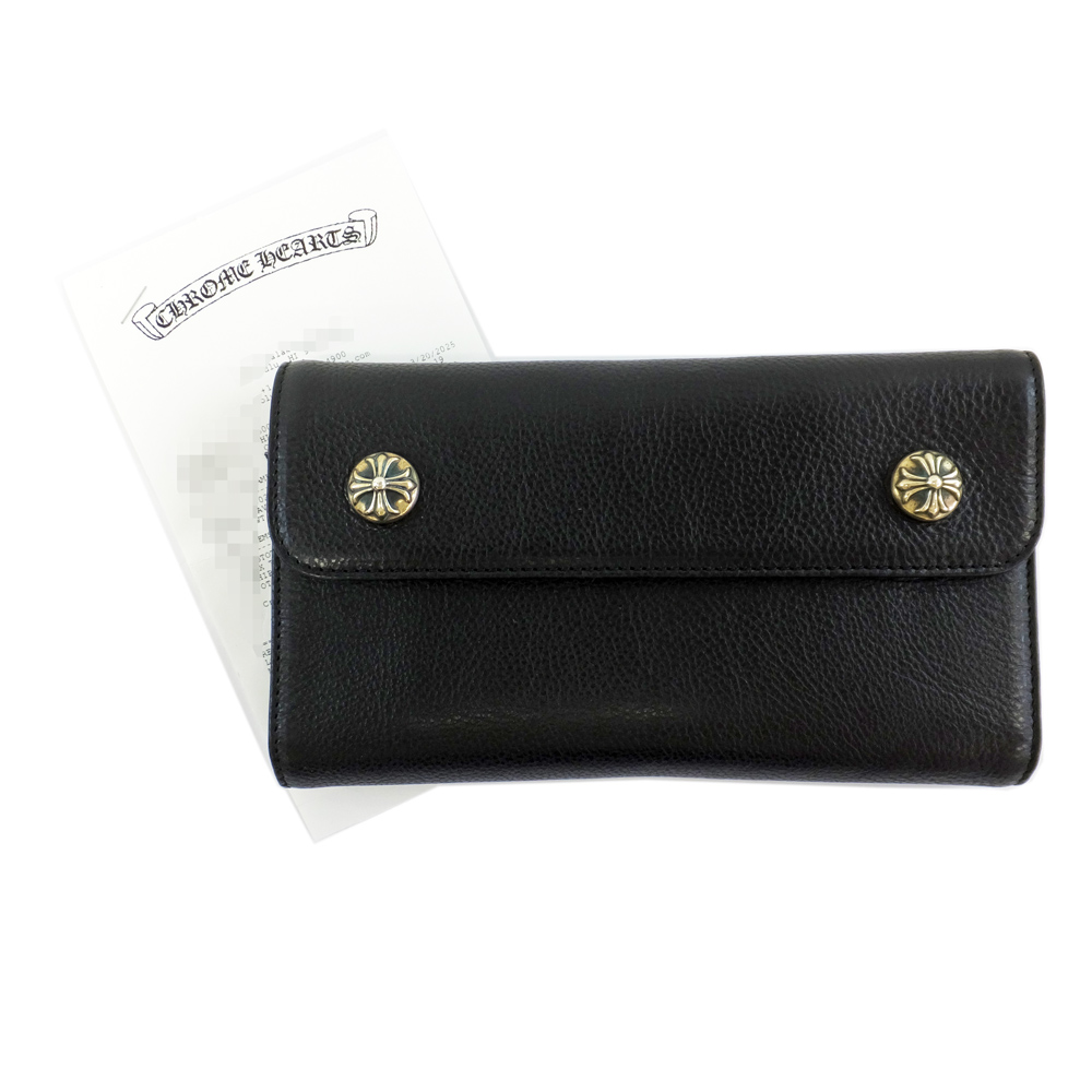 天白】【CHROME HEARTS】クロムハーツ ウェーブ ウォレット WAVE 天白】【CHROME HEARTS】クロムハーツ ウェーブ ウォレット WAVE