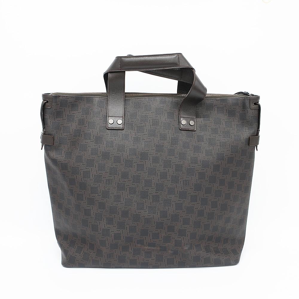 美品 dunhill 2way ビジネスバッグ シボ革 ダークブラウン 天白】【DUNHILL】ダンヒル ビジネスバッグ トートバッグ ダーク