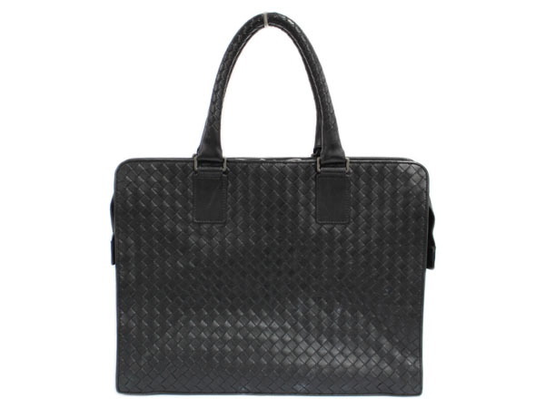 名古屋 Bottega Veneta ボッテガヴェネタ イントレチャート ブリーフケース v4651 1000 ブラック カーフレザー ビジネスバッグ メンズ 中古 質ウエダ 公式オンラインショップ 名古屋に4店舗 信頼 安心の創業60年 全国発送を承っております