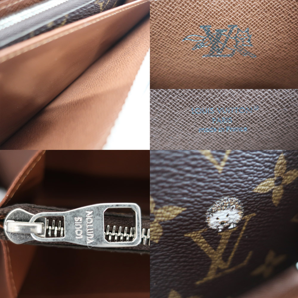 天白】【LOUIS VUITTON】ルイヴィトン ジッピーウォレット