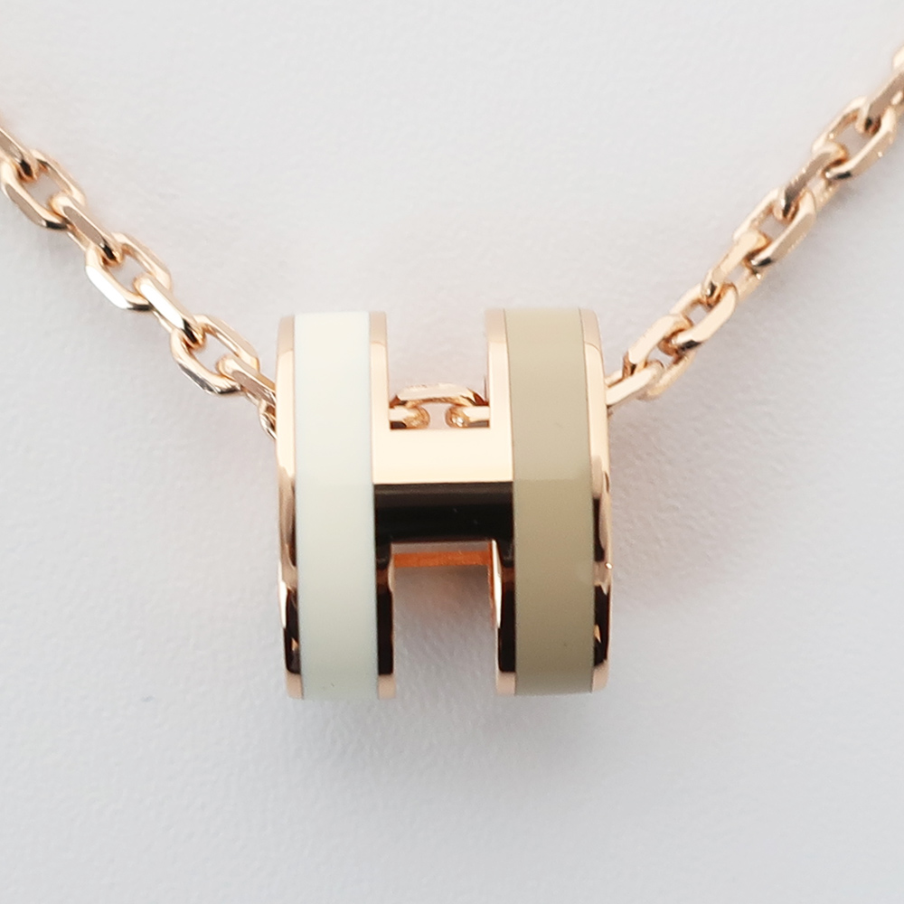 天白】【HERMES】エルメス ネックレス ミニ ポップアッシュ H