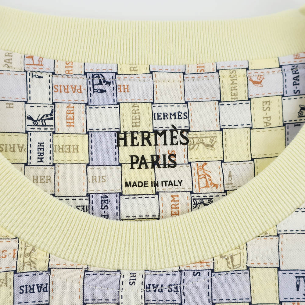 天白】【HERMES】エルメス マイクロTシャツ 5E4645DK 表記サイズ36
